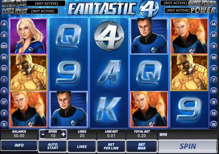 Fantastic Four игровой автомат играть бесплатно. 