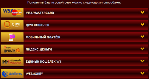 Платежные системы онлайн казино. 